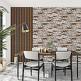 Вінілова плитка, що самоклеїться, для стін і підлоги вологостійка міцна 60х30 см для внутрішнього оздоблення інтер'єру, фото 5