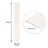 Самоклеючі 3D панелі для стін з поліпропілену біла рельєфна цегла декор інтер'єру 290х350х6 мм, фото 3