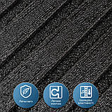 Самоклеючі 3D панелі для стін із поліпропілену чорного кольору 290х350 см для декору теплоізоляції оздоблення інтер'єру, фото 4