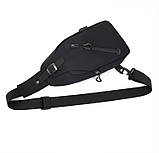 Чоловіча нагрудна сумка, модна спортивна водонепроникна сумка USB, сумка через плече, фото 5