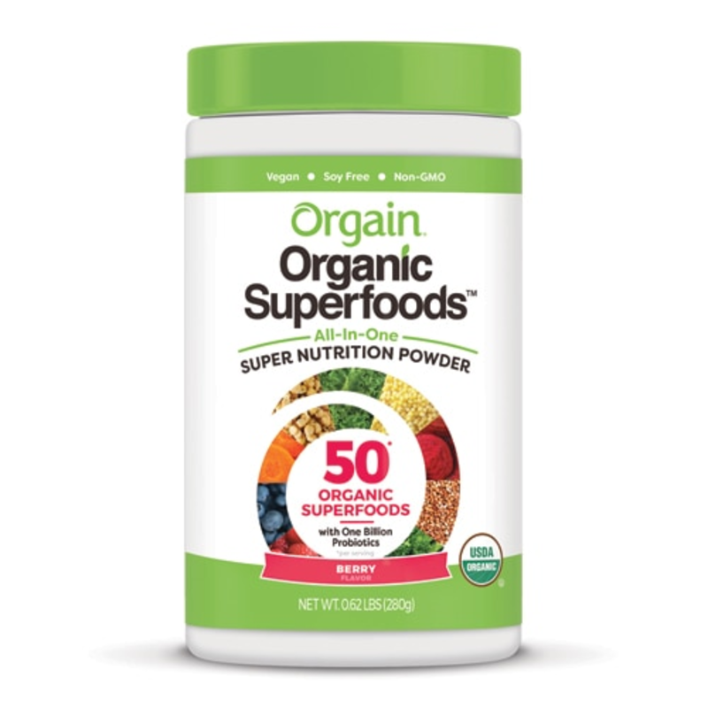 Orgain Organic Superfoods+Probiotics ягідний смак 280 г