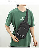 Чоловіча сумка через плече, нагрудна сумка, сумка через плече, модна, спортивна сумка ОПТ, фото 6