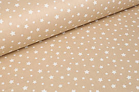 Ранфорс 240 см Дрібні зірочки на бежевому