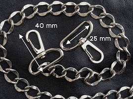 Карабін для ключів. Якість. 40мм. 25мм стрічка.