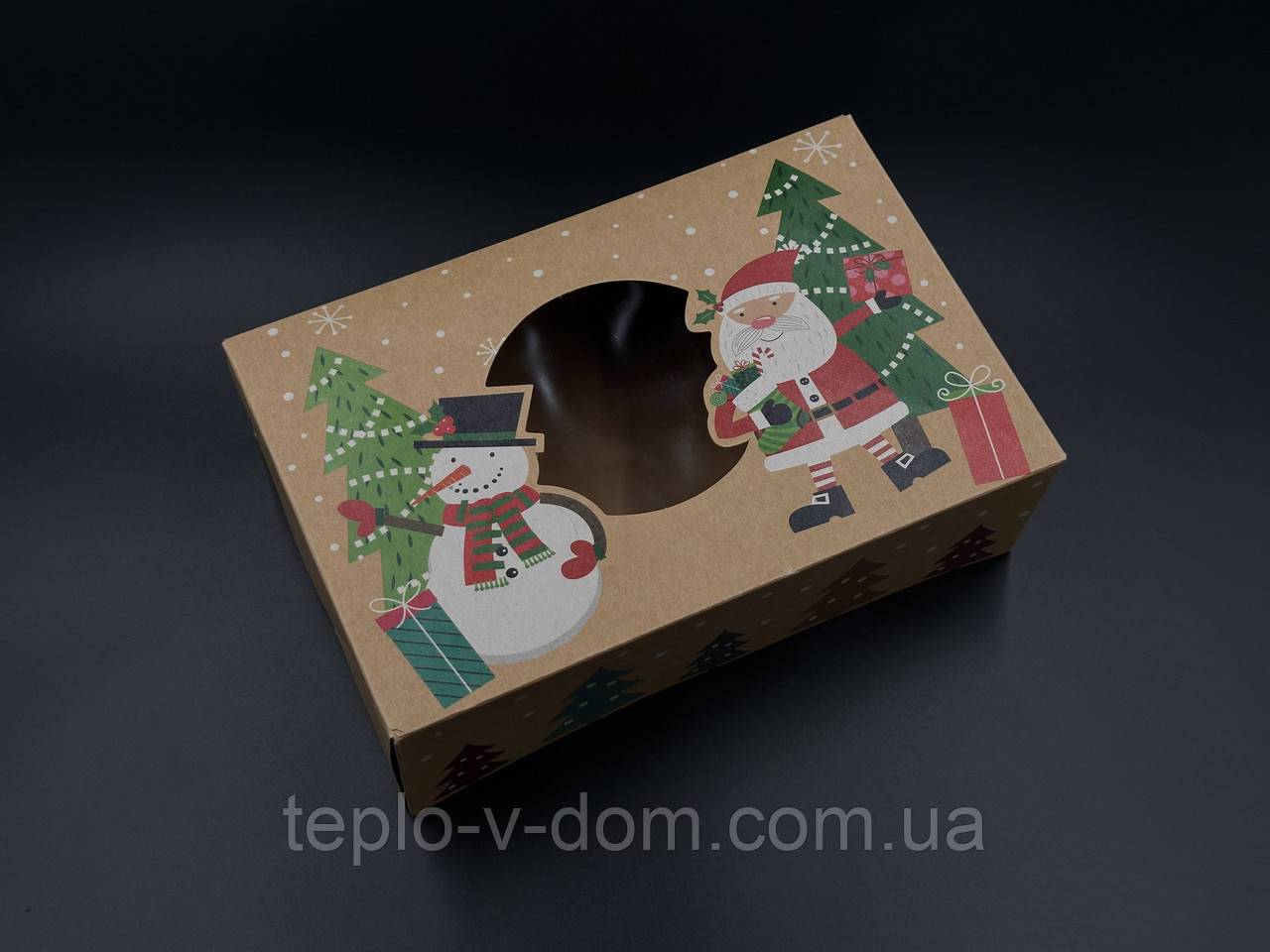 Збірні картонні коробки для подарунків. Крафтовий колір. 22х14.5х7 см