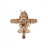 Дерев'яний механічний 3D конструктор Ugears Літак Бешений Шершень (70183), фото 2