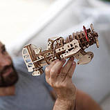 Дерев'яний механічний 3D конструктор Ugears Літак Бешений Шершень (70183), фото 7
