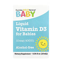 Liquid Vitamin D3 for Babies 10 mcg (400IU) - 10 ml
