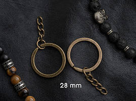 Основа для брелока. Колір "стара латунь". 28мм