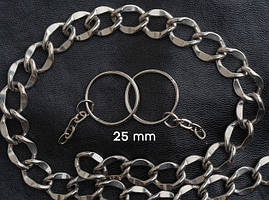 Основа для брелока. Плаский ланцюжок. 25мм.