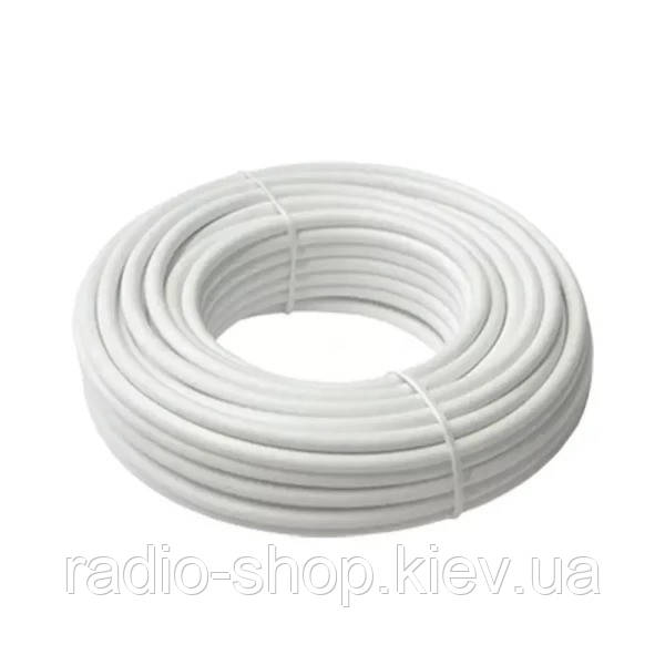 Кабель сигнальний 4 жили (7х0,22мм) без екрана, алюміній плакований міддю, білий, 100 м, EUROSAT, фото 1