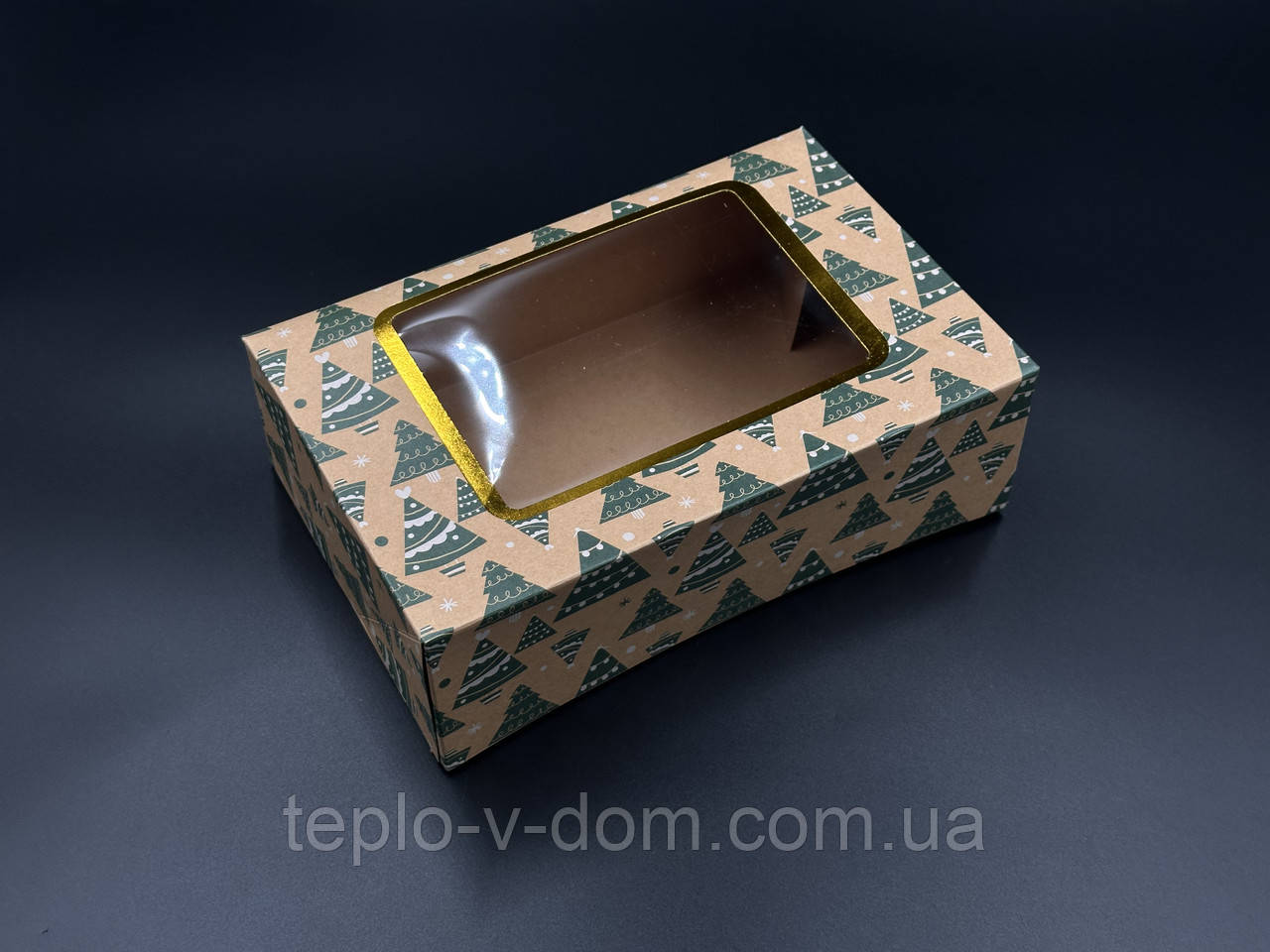 Збірні картонні коробки для подарунків. Крафтовий колір. 22х14.5х7 см