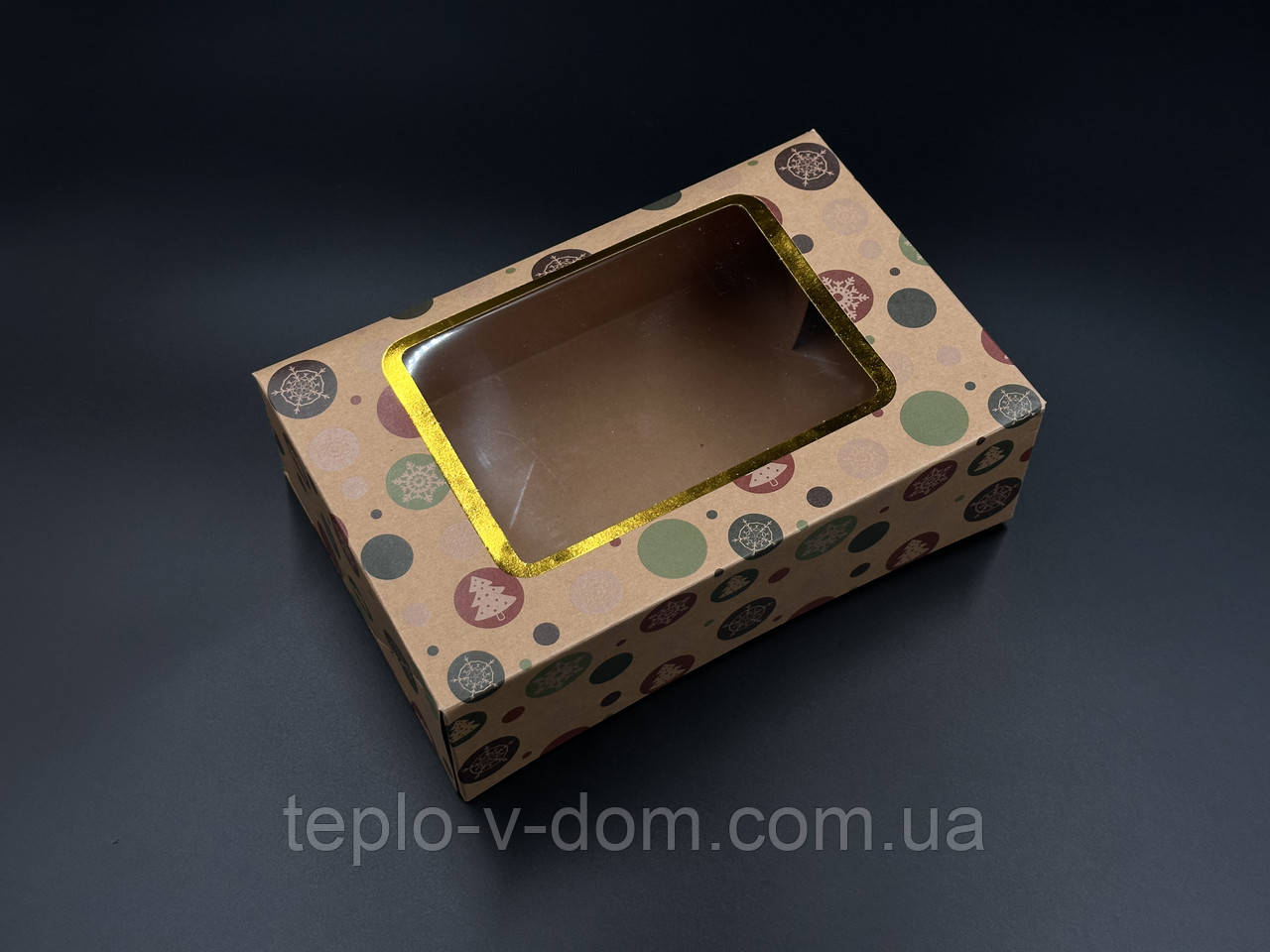 Збірні картонні коробки для подарунків. Крафтовий колір. 22х14.5х7 см