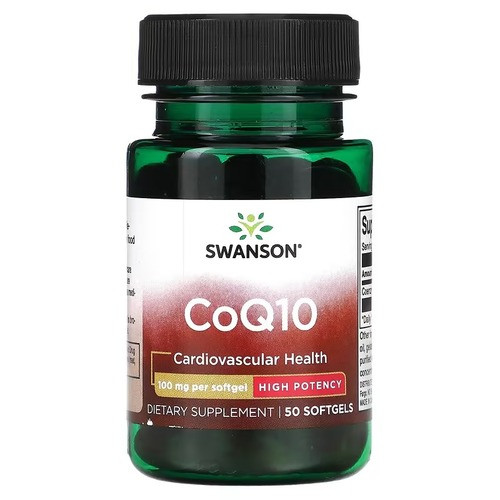 Swanson CoQ10 100 mg 50 капсул, фото 1