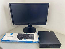 Б/в ПК+Монітор неттоп HP EliteDesk 800 G1 USFF| i5-4690S| 8GB RAM| 240GB SSD| HD 4600+LG 23MB35PY-B 23" 1920x1080, фото 2