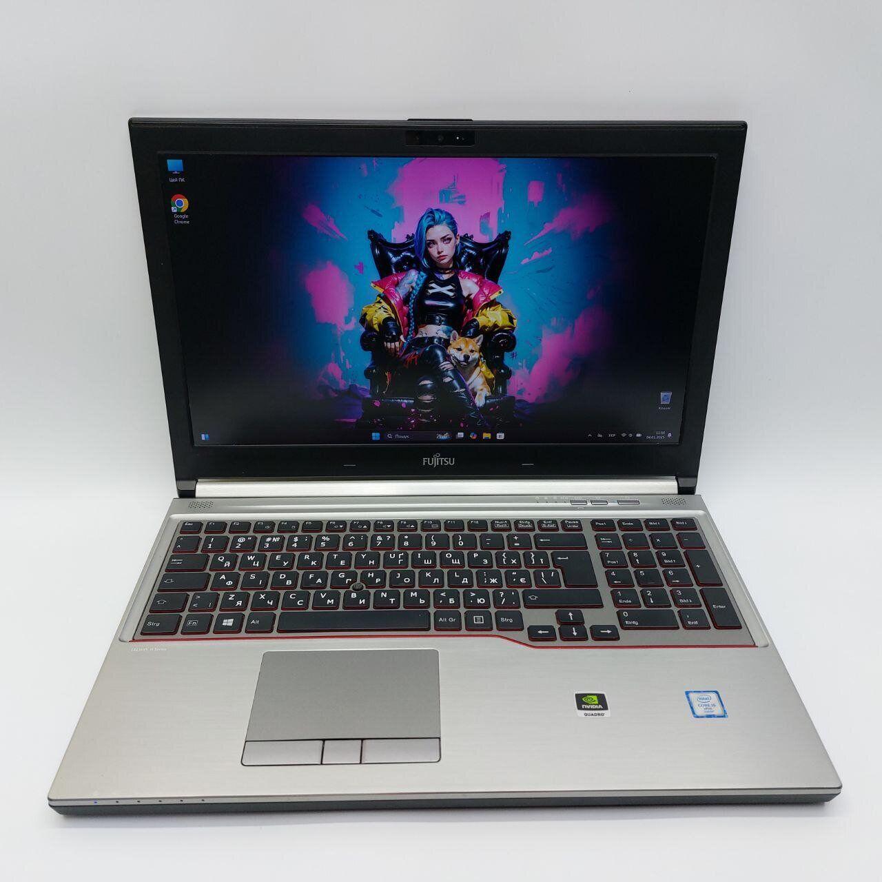 Б/в Ноутбук Fujitsu Celsius H760 15.6" 1920x1080| Core i5-6440HQ| 32 GB RAM| 512 GB SSD| Quadro M600M 2GB