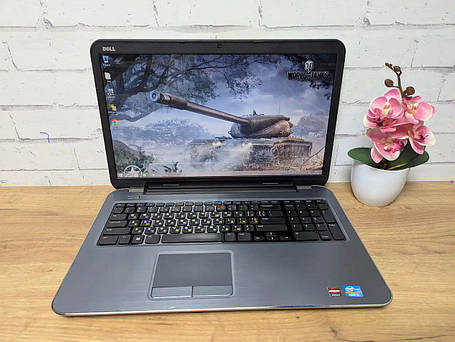 Б/в Ноутбук Б-клас Dell Inspiron 17R-5721 17.3" 1600x900| i5-3337U| 16GB RAM| 256GB SSD| Radeon HD 8550M 1GB, фото 1
