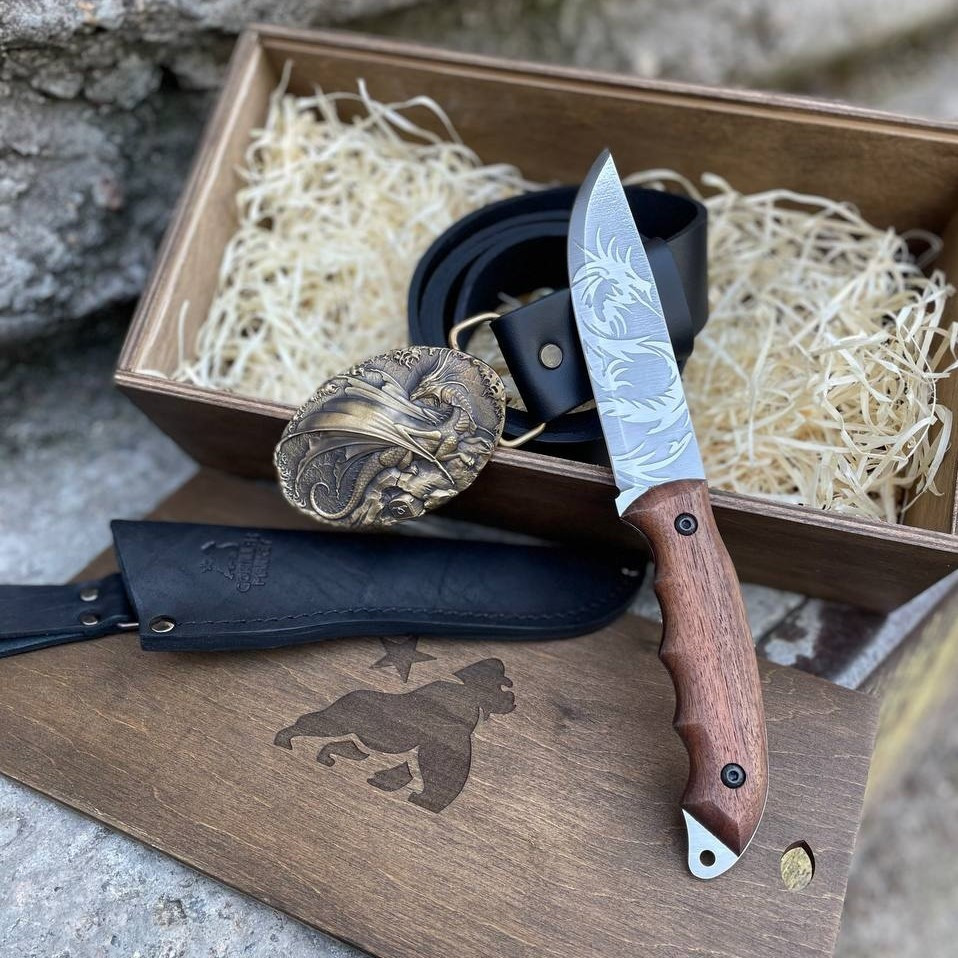 Подарунковий набір Дракон для чоловіків Gorillas Accessories ручна робота, КАХЕЛЬ. ПЕЧІ. КАМІНИ, м.Івано-Франківськ