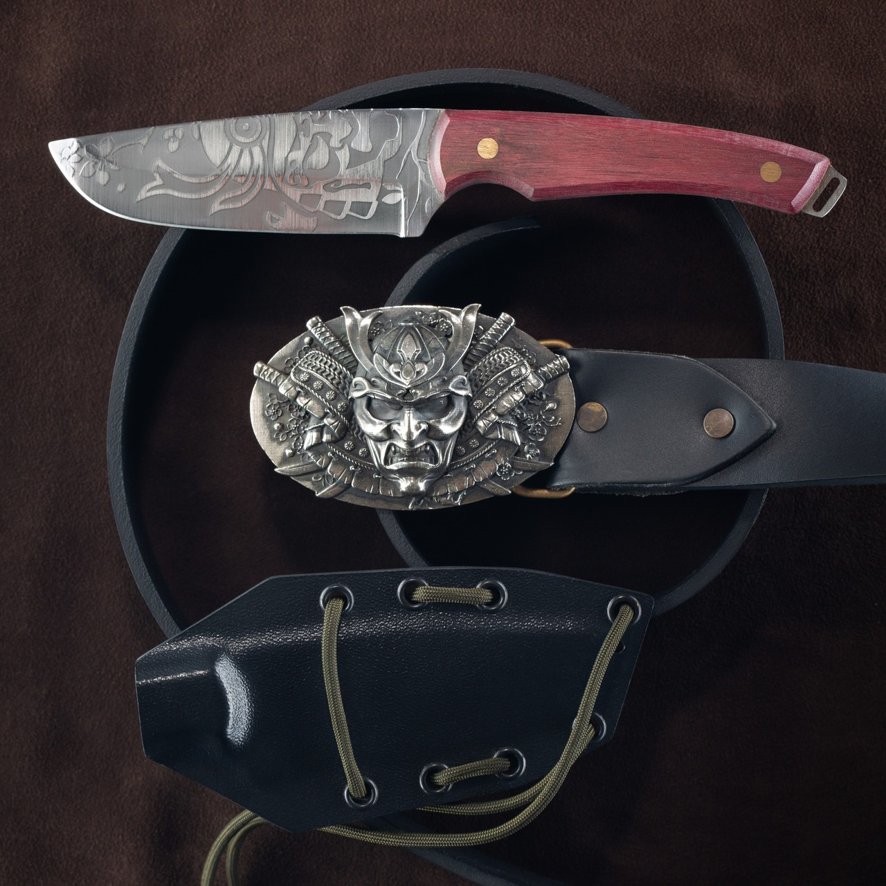 Подарунковий набір Самурай для чоловіків Gorillas Accessories ручна робота Нейзильбер, КАХЕЛЬ. ПЕЧІ. КАМІНИ, м.Івано-Франківськ