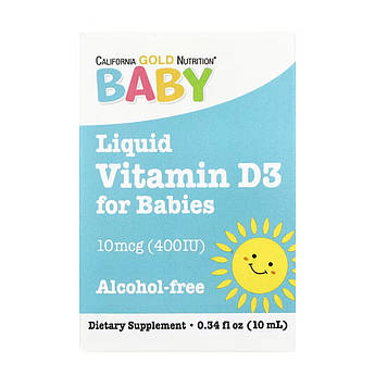 Liquid Vitamin D3 for Babies 10 mcg (400IU) - 10 ml