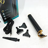 Професійна окантовочна машинка для стрижки волосся, Акумуляторна універсальна машинка для стрижки WS-15, фото 6