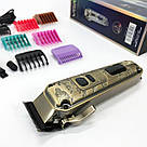 Тример з регульованою довжиною, Тример бездротовий, Акумуляторна машинка-тример для стрижки волосся FB-24, фото 6