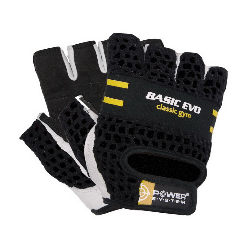 Power System Basic Evo Gloves Yellow 2100 (XS size), фото 1