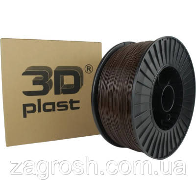Promo Ціна! Пластик для 3D-принтера 3Dplast PETG 1.75мм, 3кг, brown (3DPTG1753BROW) - тільки на ZaGrosh.com.ua, фото 1