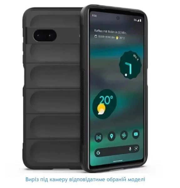 Чохол-накладка Infinity Airbag Silicon Honor 400 Pro Black, фото 1