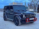 Вставки из нержавейки в бампер (2 шт, AMG) для Mercedes G сlass W463 1990-2018 гг, фото 3
