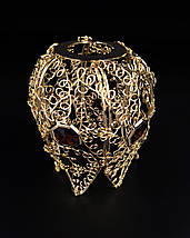 Плафон патрон E27 222-gd 8х11х14 см золотистий ID 5000909, фото 3