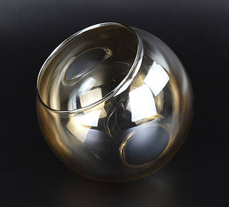 Плафон патрон E27 088-am 9х11х13 см прозоро-бурштиновий ID 5000913