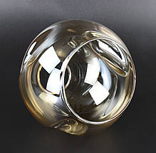 Плафон патрон E27 7075-am 8.5х12х13 см прозоро-бурштиновий ID 5000919, фото 4