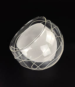 Плафон патрон E27 51098 12х15х4 см матовий прозорий ID 5000907