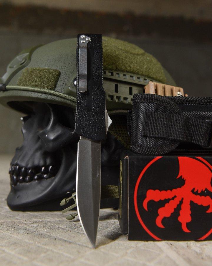 Ніж викидний Microtech Чорний