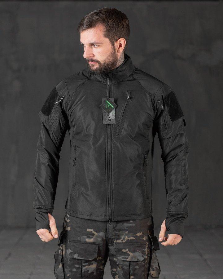 Весняна тактична куртка carrier (аналог uf pro) чорна ВТ0546, фото 1