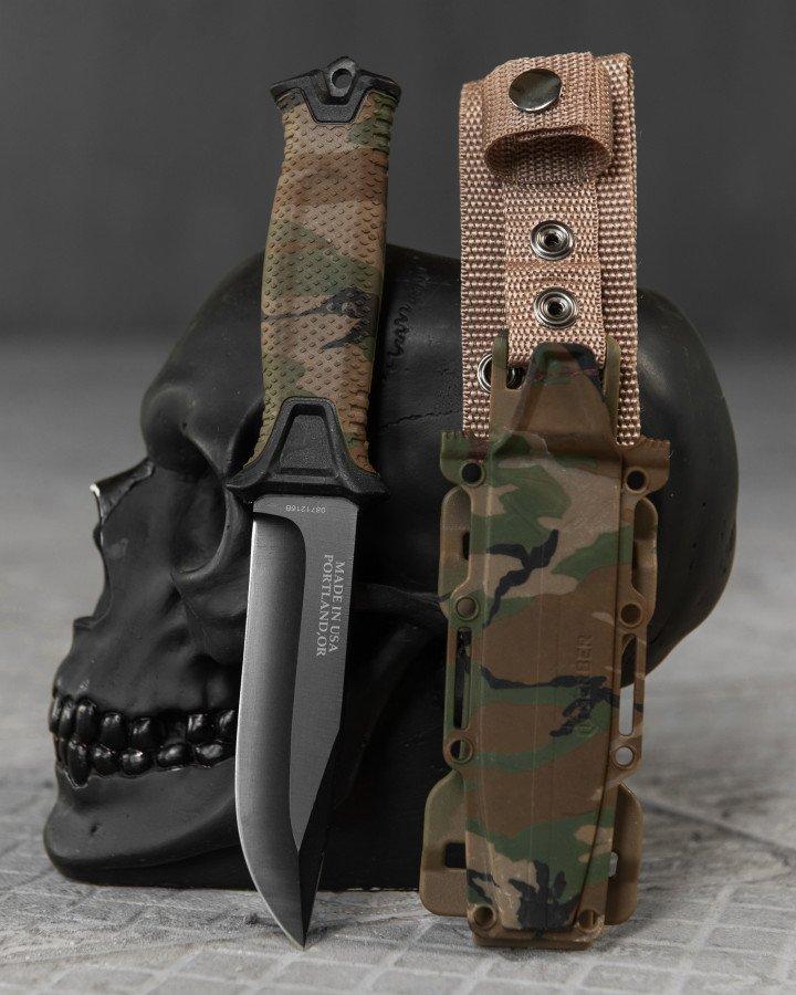 Ніж мисливський із чохлом Strongarm Fixed Blade мультикам