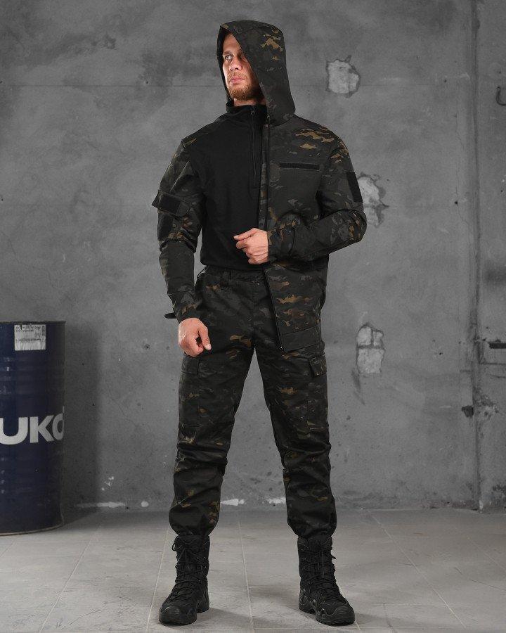 Тактичний костюм Poseidon 3в1 чорний мультикам ВТ6057