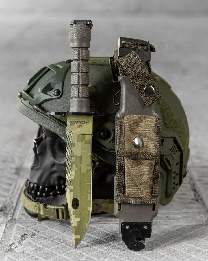 Ніж мисливський з чохлом M9 MK103021 Олива