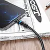 Магнітний кабель 3 в 1 Hoco U98 – USB Lightning + Micro USB + Type-C, універсальний кабель для смартфонів, фото 5