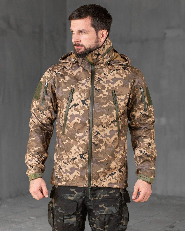 Тактична куртка софтшел Kord second generation pixel ВТ7803