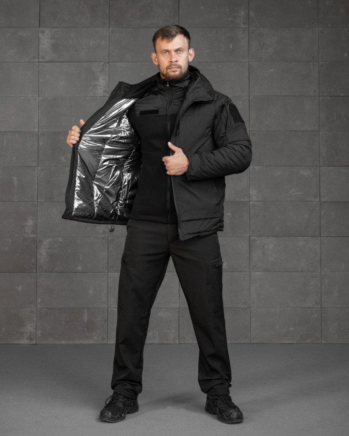 Зимовий тактичний костюм SWAT OMNI-HEAT black ВТ6416
