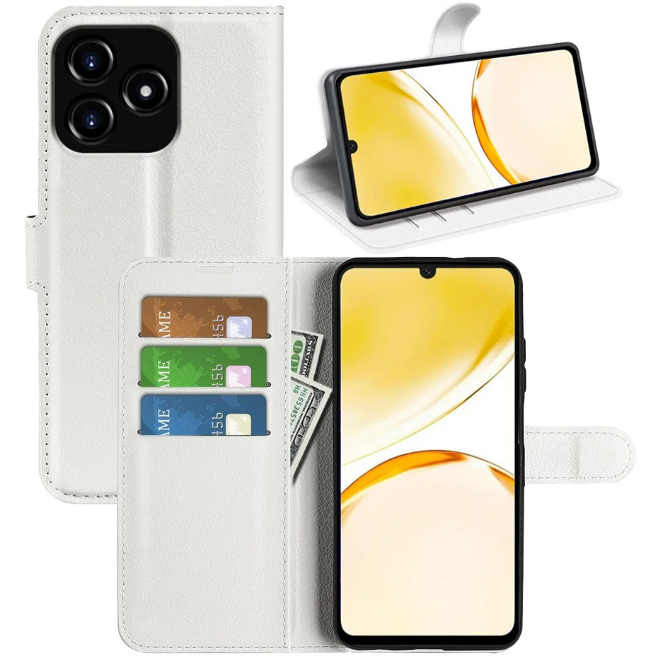 Чохол-книжка Litchie Wallet для Realme C53 / C51 White