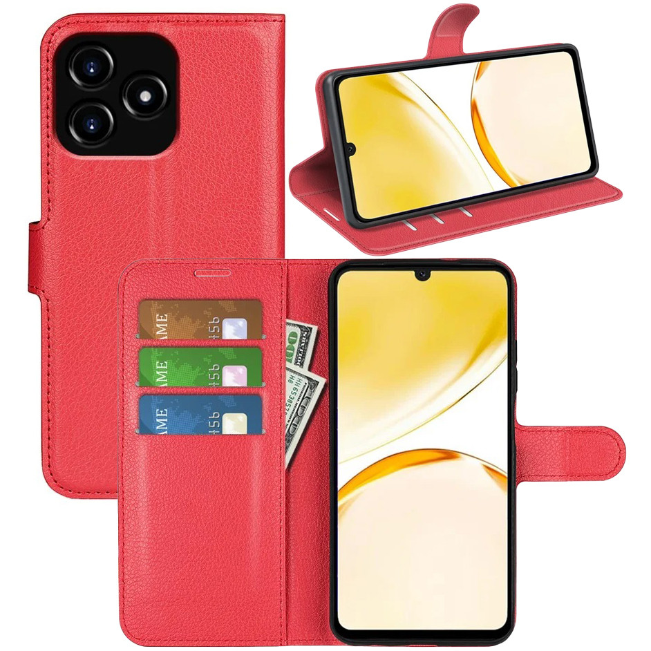Чохол-книжка Litchie Wallet для Realme C53 / C51 Red