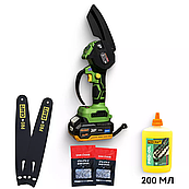 Акумуляторна безщіткова ланцюгова міні пила Procraft PKA22Li Brushless 2 шини 2 ланцюги