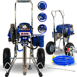 Професійний високопродуктивний Profter GR-3595 (6.6л./хв 4000Вт.) поршневий шпаклювальний апарат, фото 8