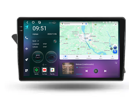 Штатная магнитола Mekede M7 Plus Audi A4 B8 (2007-2015) CarPlay QleD, фото 1