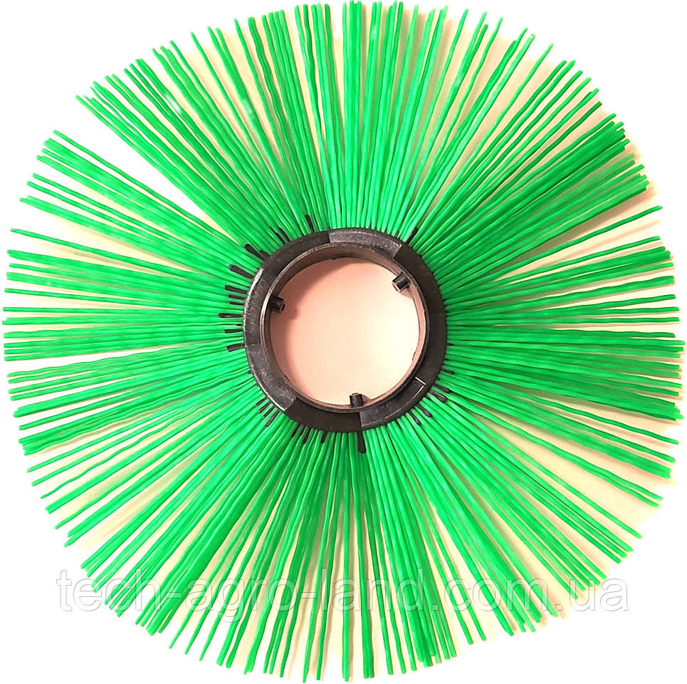 Диск щітковий поліпропіленовий ПП 120х550мм "Хвиля"; Щітка дорожня комунальна безпроставочна, фото 1