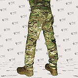 Сучасні бойові тактичні штани з еластичними вставками в камуфляжі Мультікам, фото 8