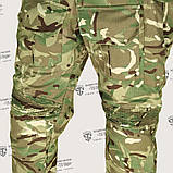 Сучасні бойові тактичні штани з еластичними вставками в камуфляжі Мультікам, фото 9